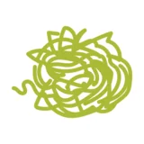 Grafik mit grünen Zoodles.