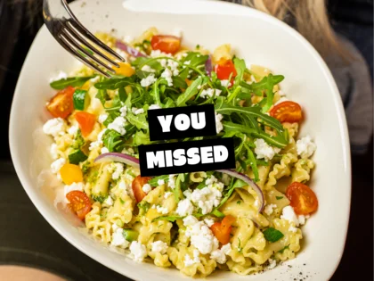 Die vergangene Pop up Pasta mit der Aufschrift "You missed"