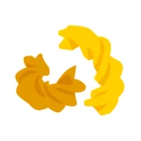 Grafik mit einer Fusilli und einer Dinkel Fusilli.