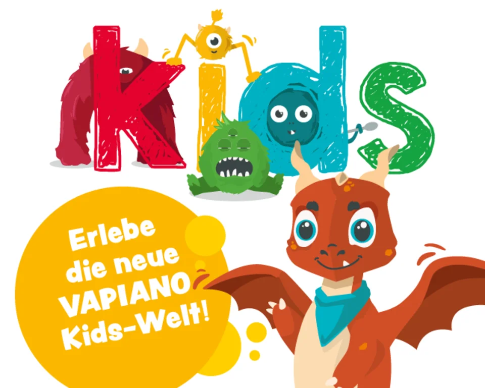 Kleine Monster verstecken sich hinter dem Wort "kids".