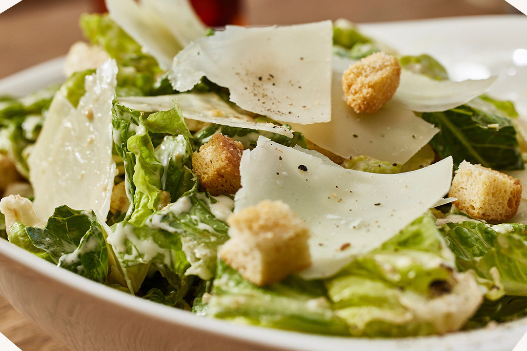 Bild von dem Insalata Cesare reingezoomt