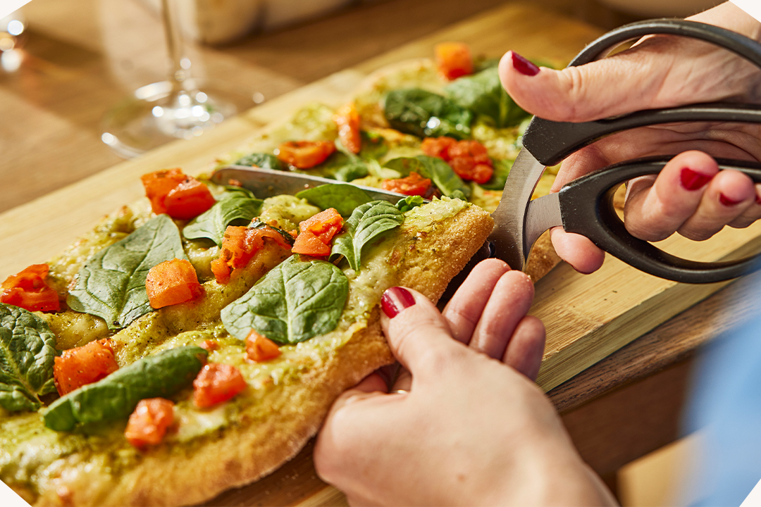 Bild von der Pinsa Pesto Con Spinaci