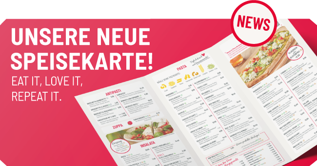 Neue Speisekarte